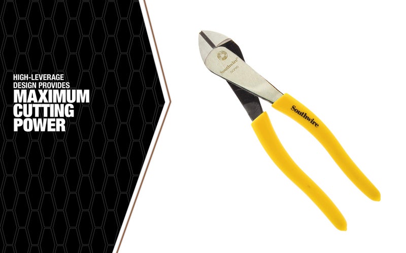 Southwire - 58289440 Tools & Equipment DCP8D 8-Inch High-Leverage Diagonal Cutting Pliers with Dipped Handles - Image 5
